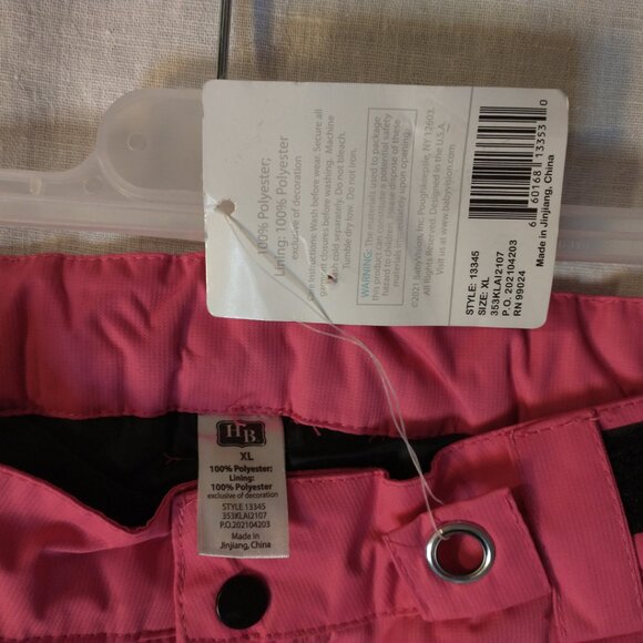 Hudson Baby Snow Pants Fuchsia XL (18 Youth) - Picture 5 of 10